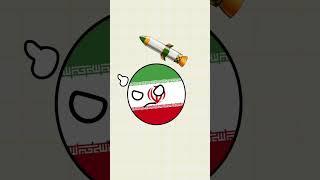 Iran vs Israel #countryballs #freepalestine #animation