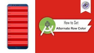 How to Set ListView Alternate Row Color in Android Studio | AlternateRowColor | Android Coding