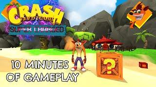 3D CRASH BANDICOOT FAN GAME! 10 MINUTES OF GAMEPLAY! (Super Charged)