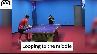 【table tennis】Zhang Jike:just try to loop to the middle!