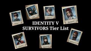 Survivors TIER LIST (META) | identity v