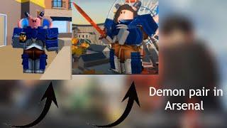 [Roblox]How to get the Demon pair skin in Arsenal!?