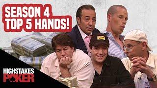 High Stakes Poker Best Poker Hands | Season 4