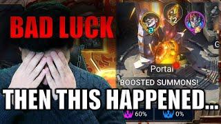 TERRIBLE LUCK CHANGED INSTANTLY! SACRED SUMMONS! INSANE EVENT RELIC SUMMON! RAID SHADOW LEGENDS