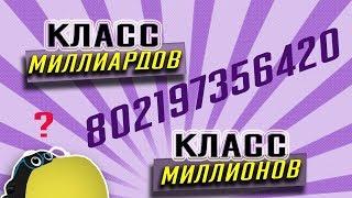 Математика 4 класс // Многозначные числа. Нумерация // Класс миллионов и класс миллиардов