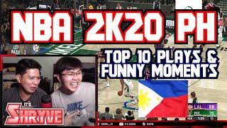 NBA 2k20 TOP 10 PLAYS & FUNNY REACTIONS | LAKERS vs. BUCKS | NBA 2k PH