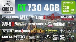 GT 730 4GB + i3-10105F Test in 25 Games in 2022