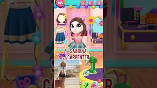 My Angela Sabrina carpenter Makeover #mytalkingangela2 #sabrinacarpenter #shorts #viralshorts