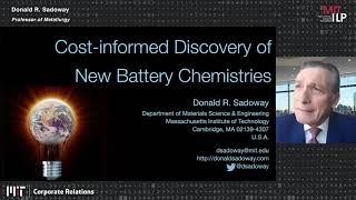 Cost-Informed Discovery of New Battery Chemistries - Donald R Sadoway