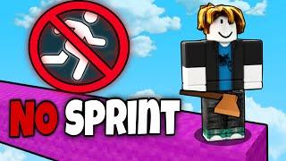 Can I Win Solo Game WITHOUT SPRINTING? (Roblox Bedwars)