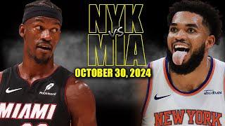 Miami Heat vs New York Knicks Full Game Highlights - October 30, 2024 | 2024-25 NBA Season