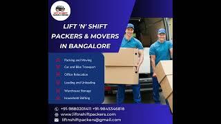 Best Lift 'N' Shift Packers and Movers in Bangalore