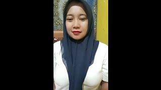 masih malu malu pamernya - jilbab live - hijab live - bigo live