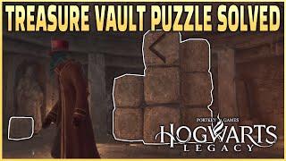 Hogwarts Legacy : How to solve the Treasure Vault puzzle with arrows on stone blocks!