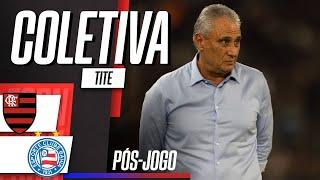 TITE AO VIVO! Técnico concede entrevista após Flamengo x Bahia na Copa do Brasil.