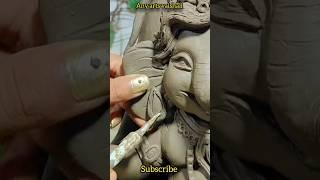 cute baby ganesha idol making #shorys#short #ganpati