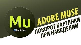 Виджет поворот картинки при наведении в Adobe Muse | 2015