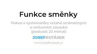 Funkce směnky - pokus o orientaci