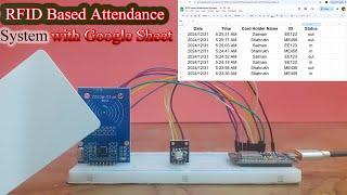 RFID Attendance System for Schools & Offices Using Google Sheets