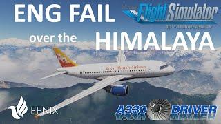 Engine Failure over the Himalaya | Fenix A319 | Real Airbus Pilot