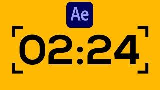 After Effects: Countdown Timer Tutorial (Quick Easy Timer)