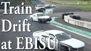 Jumping  Train drift at EBISU MINAMI みんなで数珠繋ぎ！？