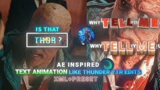 @thunderytredits Ae Inspired Text Animation In Alight Motion Z (+Preset) | Pasha Edits