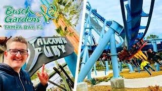 Busch Gardens Tampa Bay 2025 Vlog - EPIC Coasters & Phoenix Rising FIRST RIDE!