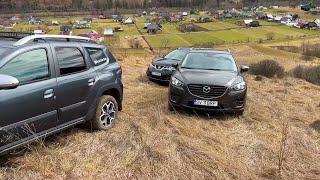 Nissan Murano vs Mazda CX-5 vs Dacia Duster Offroad Test