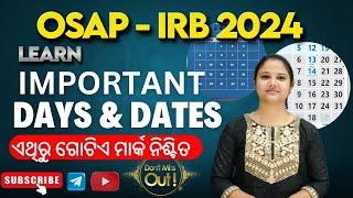 OSAP IRB 2024 || Important Days and Dates || Theory and MCQ's ||With Neha Ma'am#osap#irb#policeSI#