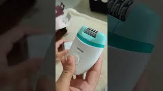 Philips BRE245/00 Corded Compact Epilator | Unboxing, live demo and review of product 