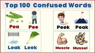 Lesson 64: Top 100 Commonly Confused Words In English | Learn Homophones with pictures #english