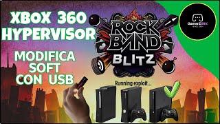 Exploit Xbox 360 con Hypervisor - ROCK BAND BLITZ DEMO - GRATIS #xbox360Modding  #xbox360 #badupdate