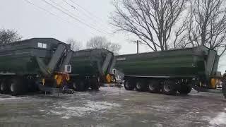 Remorca de transfer PBN 50, volum 50 m3. Producător Zavod Kobzarenko, Ucraina