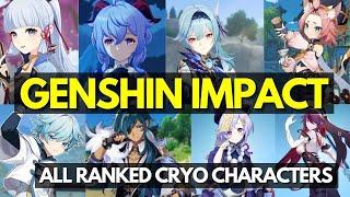 ALL CRYO CHARACTER RANKING GENSHIN IMPACT