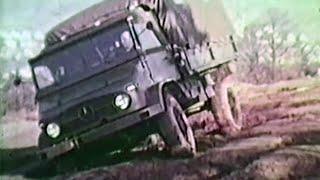 "Mercedes-Benz Unimog 404 S in action" - historical advertising film from Mercedes-Benz