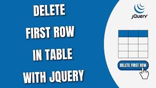 Delete first row of Table with jQuery [HowToCodeSchool.com]