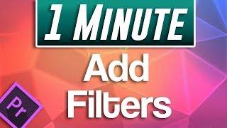 Premiere Pro : How to Add Filters to Video