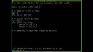 How to set static ip in debian 9 using console commands