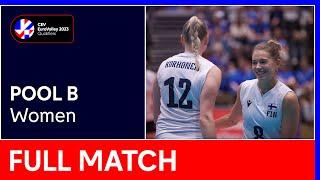 Full Match | Finland vs. Montenegro - CEV EuroVolley 2023 Qualifiers