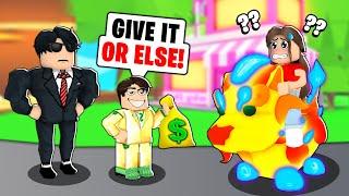 This *RICH KID* Tried To Buy Our MEGA NEON GUARDIAN LION! (Roblox Adopt Me)