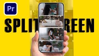 CREATE Easy Vertical Split Screen Effect in Premiere Pro ll Tutorial 2024