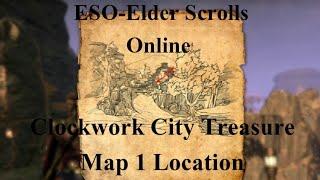 ESO-Elder Scrolls Online Clockwork City Treasure Map 1 Location