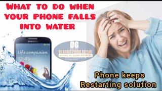 what to do when your phone falls into water / how to fix water damaged phone || DE GREAT TECH