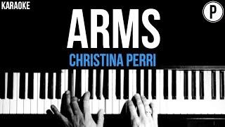 Christina Perri - Arms Karaoke Slowed Acoustic Piano Instrumental Cover Lyrics