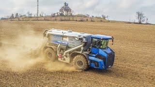 BLAUER HOLMER bei der Gülleausbringung | Landwirtschaftliche Dienstleistungen Daniel Mehner