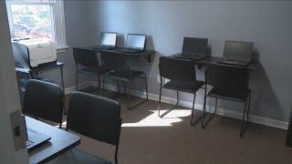 A new computer lab at the Sheridan Parkside Life Center