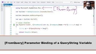 [FromQuery] Parameter Binding of a QueryString Variable | Web Api with ASPNET Core