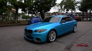 BMW 5 SERIES WRAPPED IN SATIN OCEAN SHIMMER