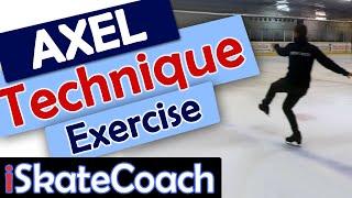 One of my best axel exercises for landing your axel backwards for ice skaters. Figure skating drill